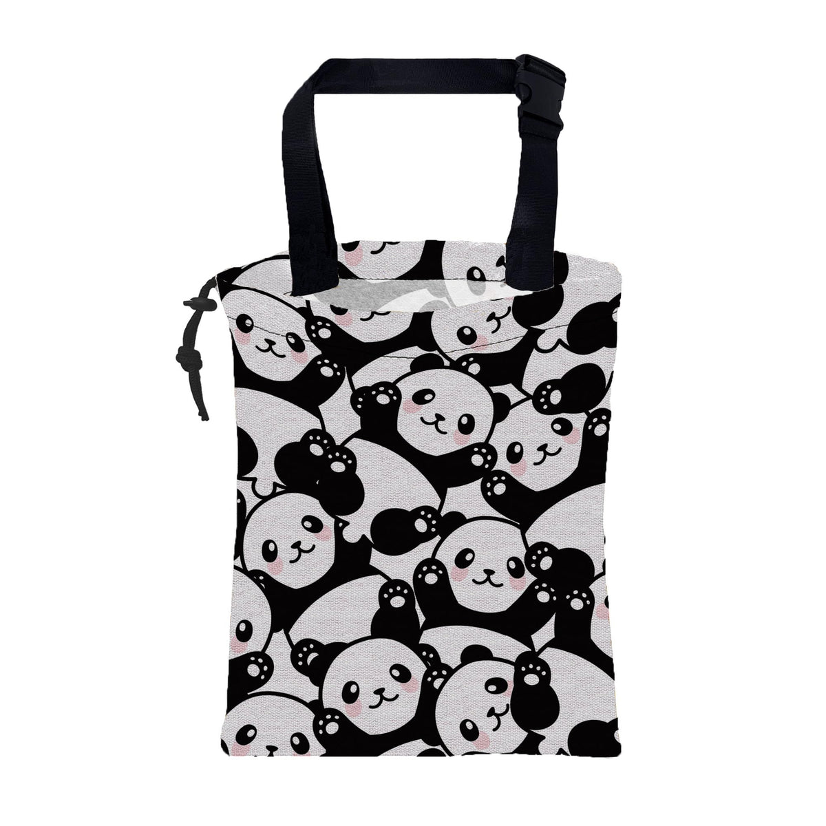Car Garbage Bag Cute Grey Cats Drawstring Car Trash Bag Hanging for Back Seat with Adjustable Buckle Canvas Vehicle Trash Can Easy-to-Install