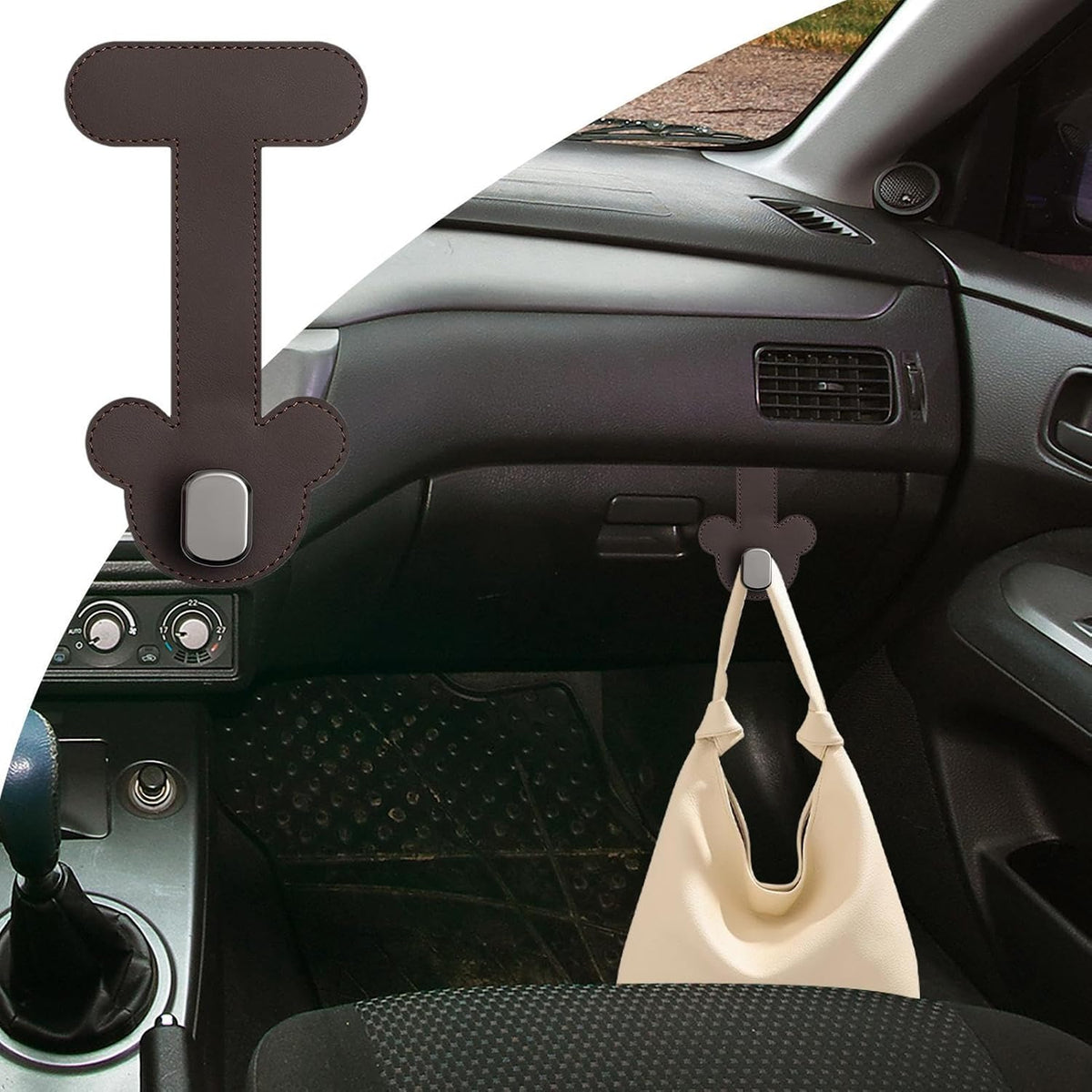 Car Storage Hook Vehicle Interior Storage Organizer USB Cable Organizer