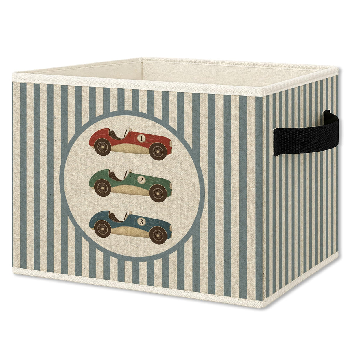 Race Car Bear Nursery Storage Bins Box Collapsible Basket