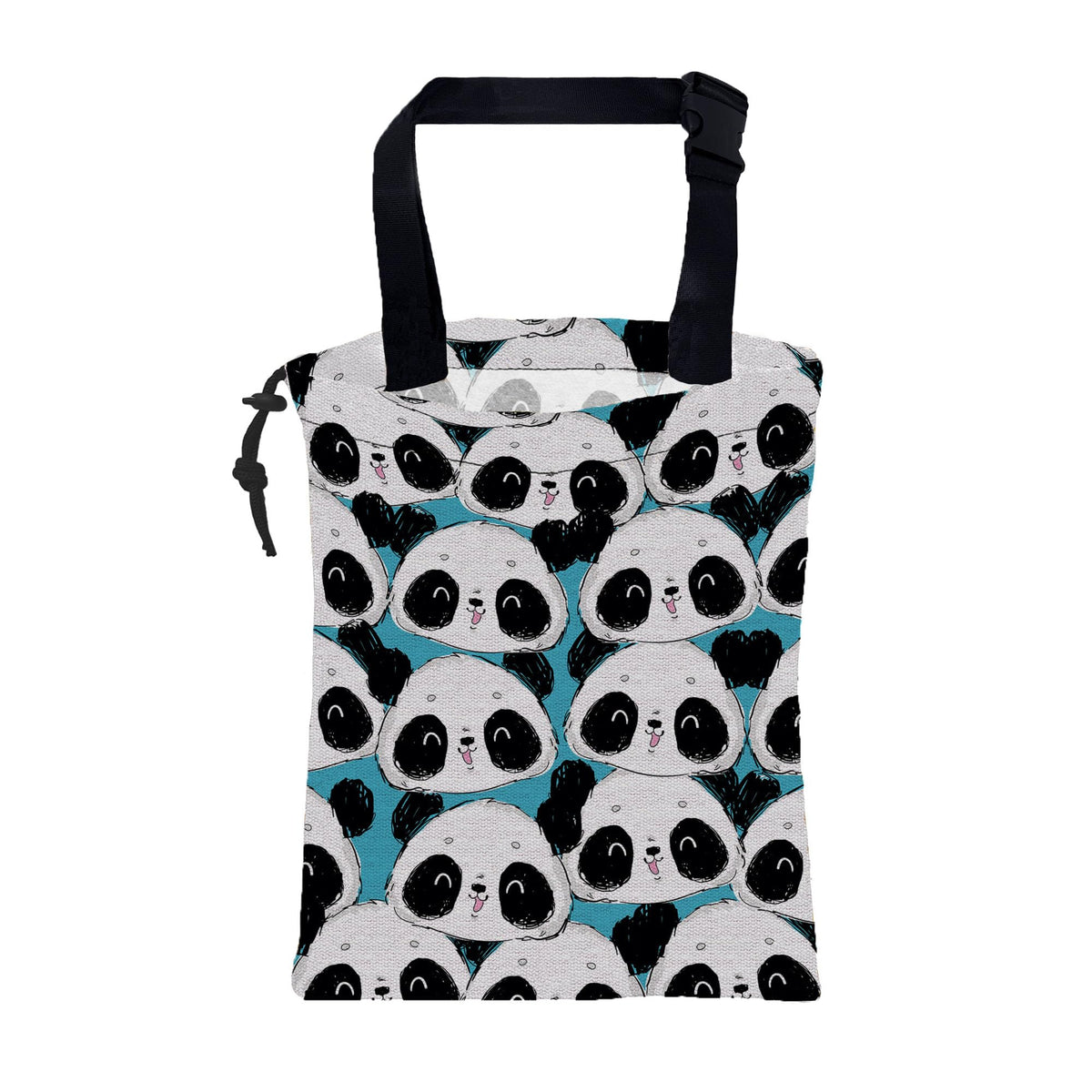 Car Garbage Bag Cute Grey Cats Drawstring Car Trash Bag Hanging for Back Seat with Adjustable Buckle Canvas Vehicle Trash Can Easy-to-Install