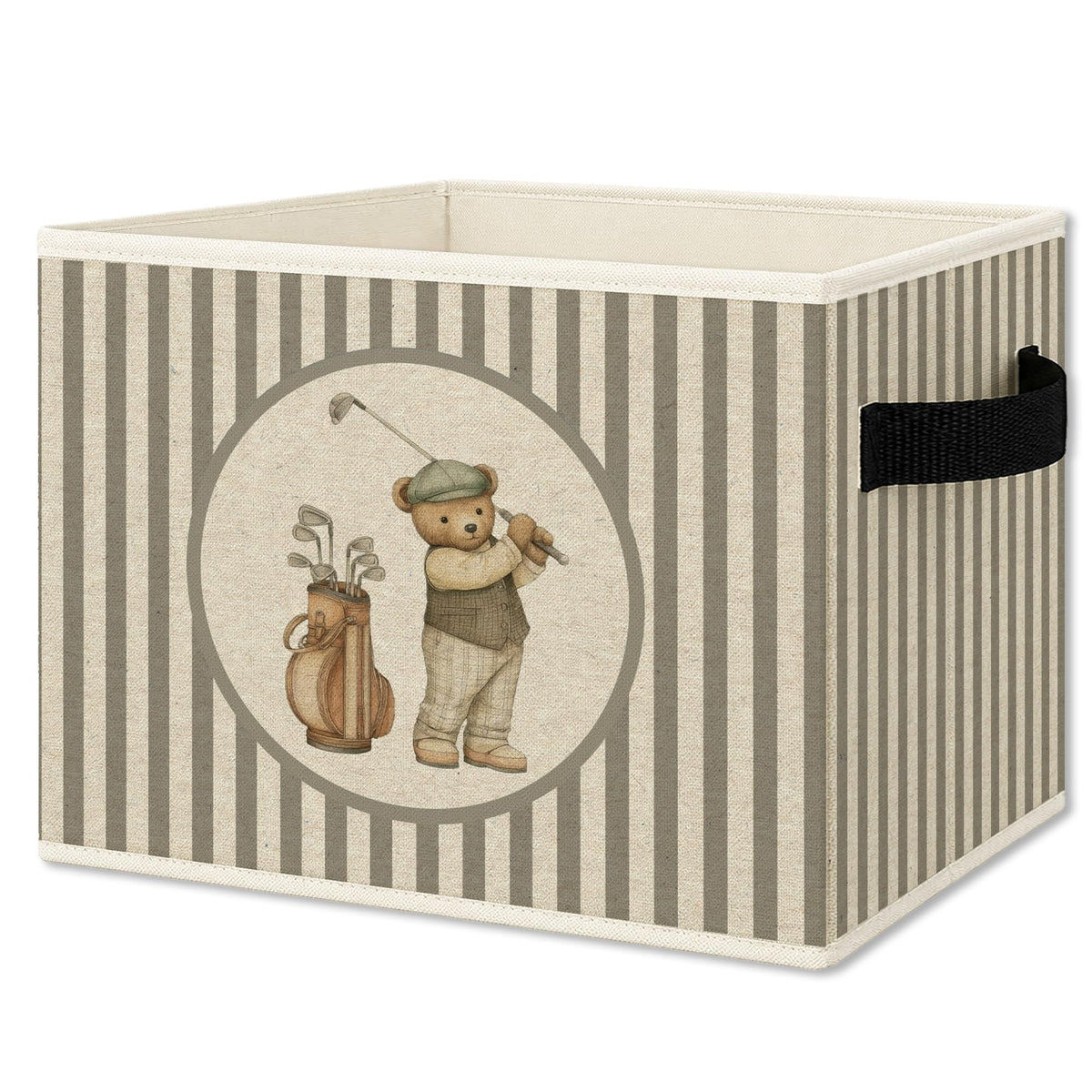 Race Car Bear Nursery Storage Bins Box Collapsible Basket