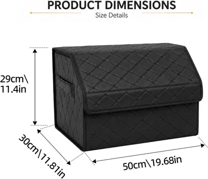 Car Trunk Organizer for SUV and Sedan, Black, 20 inches