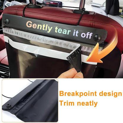 Mandark Car Trash Bag, 40PCS Disposable Large Capacity Hanging Garbage Pocket for Travel Camping, Portable Self Adhesive Auto Rubbish Pouch Accessories, Universal for Vehicles