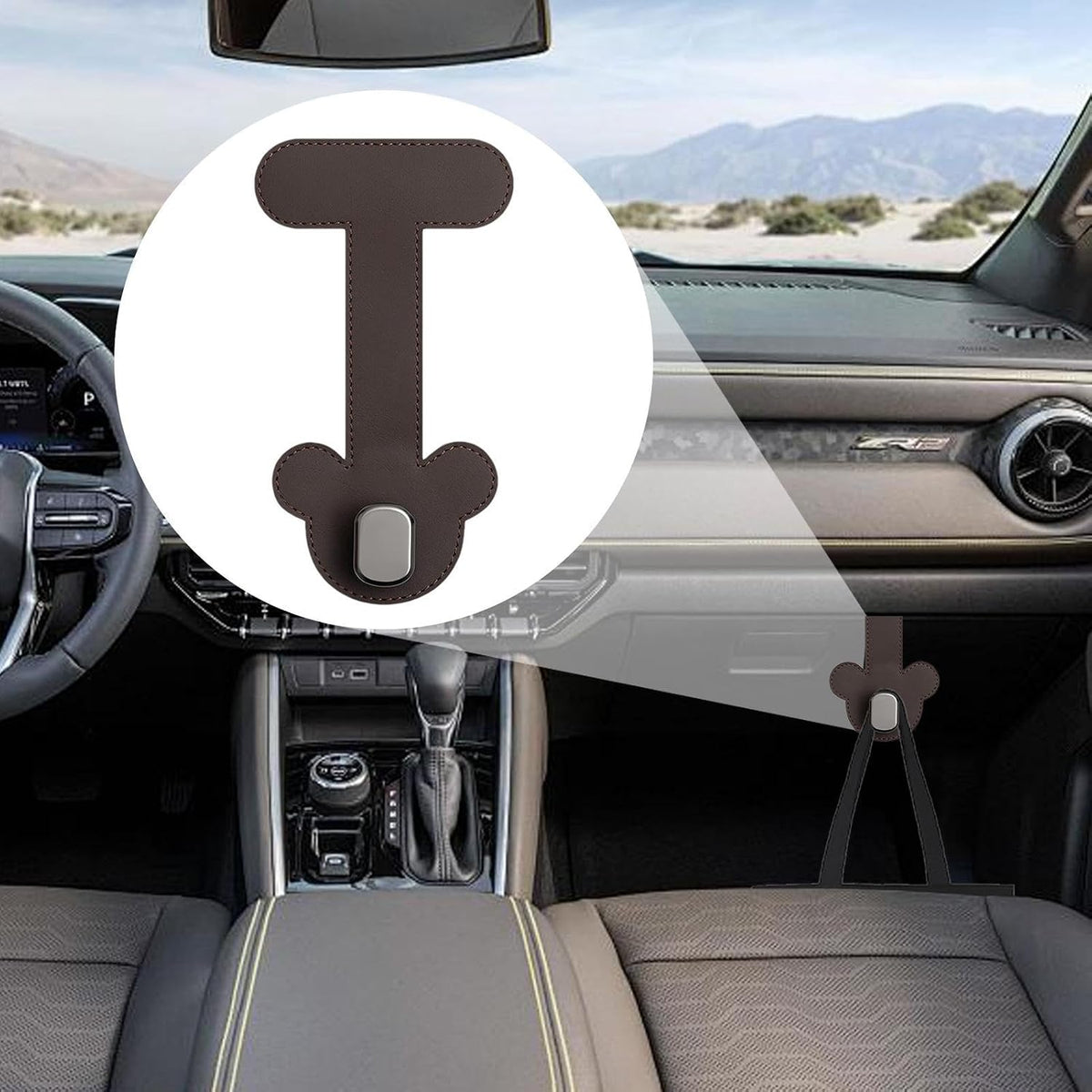 Car Storage Hook Vehicle Interior Storage Organizer USB Cable Organizer