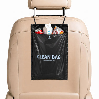 50 PCS Disposable Hanging Car Trash Bags, 2 Gallon Garbage Bags(13.4"x7.8")