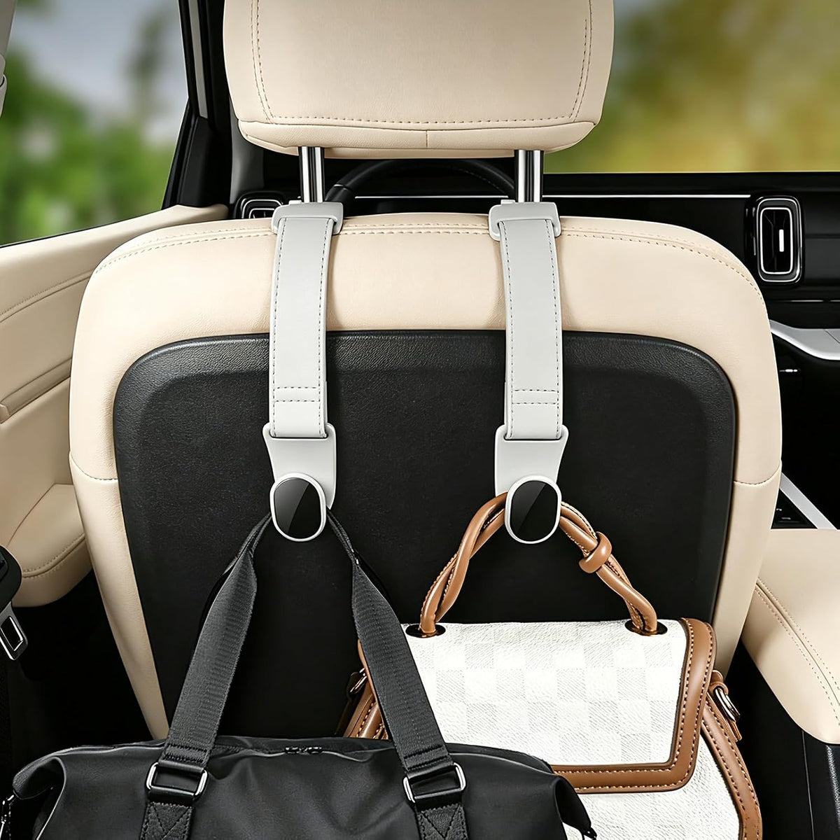 Adjustable Strap Purse Hook for Car Headrest Seat Back Storage Organization
