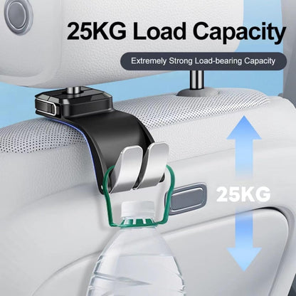 Car Headrest Hooks, 55 lb Load Capacity, Seat Storage Organizer for Bags