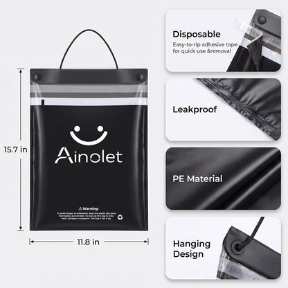 Disposable Hanging Car Trash Bags: Leakproof Auto Bags (30-Pack)