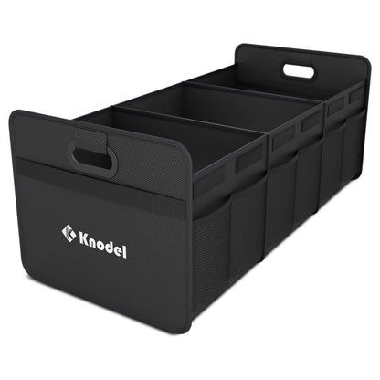 K KNODEL Foldable Trunk Storage Organizer for Car and Sedan (Small, Black)