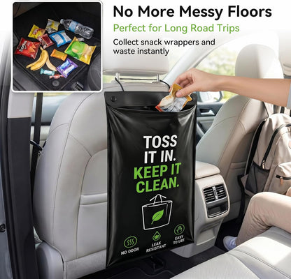 Disposable Car Trash Bag Hanging,Car Garbage Bag Leakproof, Odor Seal 50PCS