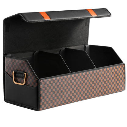 Fyzeoty Car Trunk Organizer for SUV and Sedan, Black, 29.5 inches