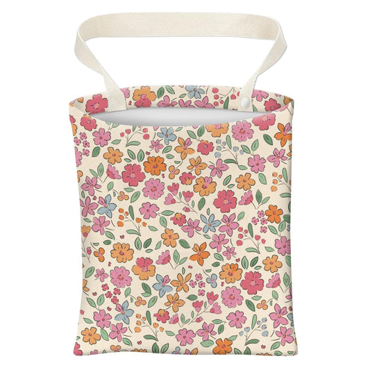 Car Trash Can, Cute Car Trash Bag, Hanging Car Organizer and Storage Bag, Trash Bin for Car Accessories, Vehicle, Travelling, Camping Cute Colorful Floral