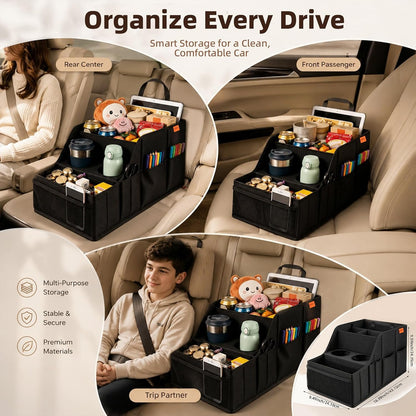 Car Seat Organizer Back Front Captains Seats Storage Travel