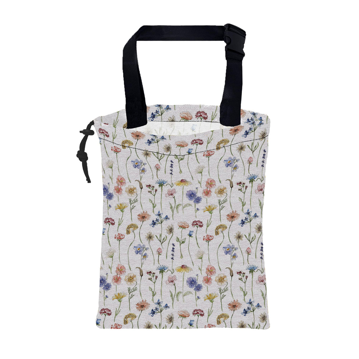 Car Garbage Bag Cute Grey Cats Drawstring Car Trash Bag Hanging for Back Seat with Adjustable Buckle Canvas Vehicle Trash Can Easy-to-Install