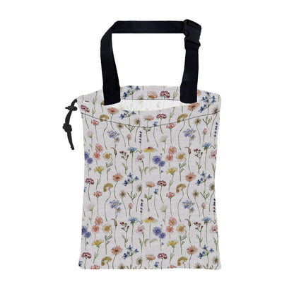 Car Garbage Bag Cute Grey Cats Drawstring Car Trash Bag Hanging for Back Seat with Adjustable Buckle Canvas Vehicle Trash Can Easy-to-Install