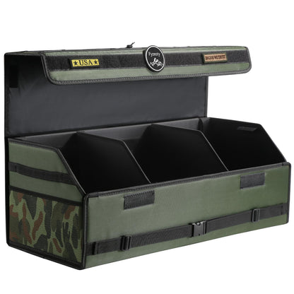 Fyzeoty Car Trunk Organizer for SUV and Sedan, Black, 29.5 inches