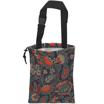 Car Trash Bag Boho Carnival Car Garbage Bag Hanging Car Trash Can for Back Seat with Drawstring