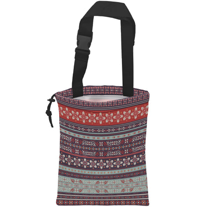 Car Trash Bag Boho Carnival Car Garbage Bag Hanging Car Trash Can for Back Seat with Drawstring