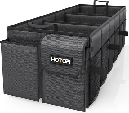 HOTOR Trunk Organizer - Foldable Car Organizer for SUVs & Sedans Storage